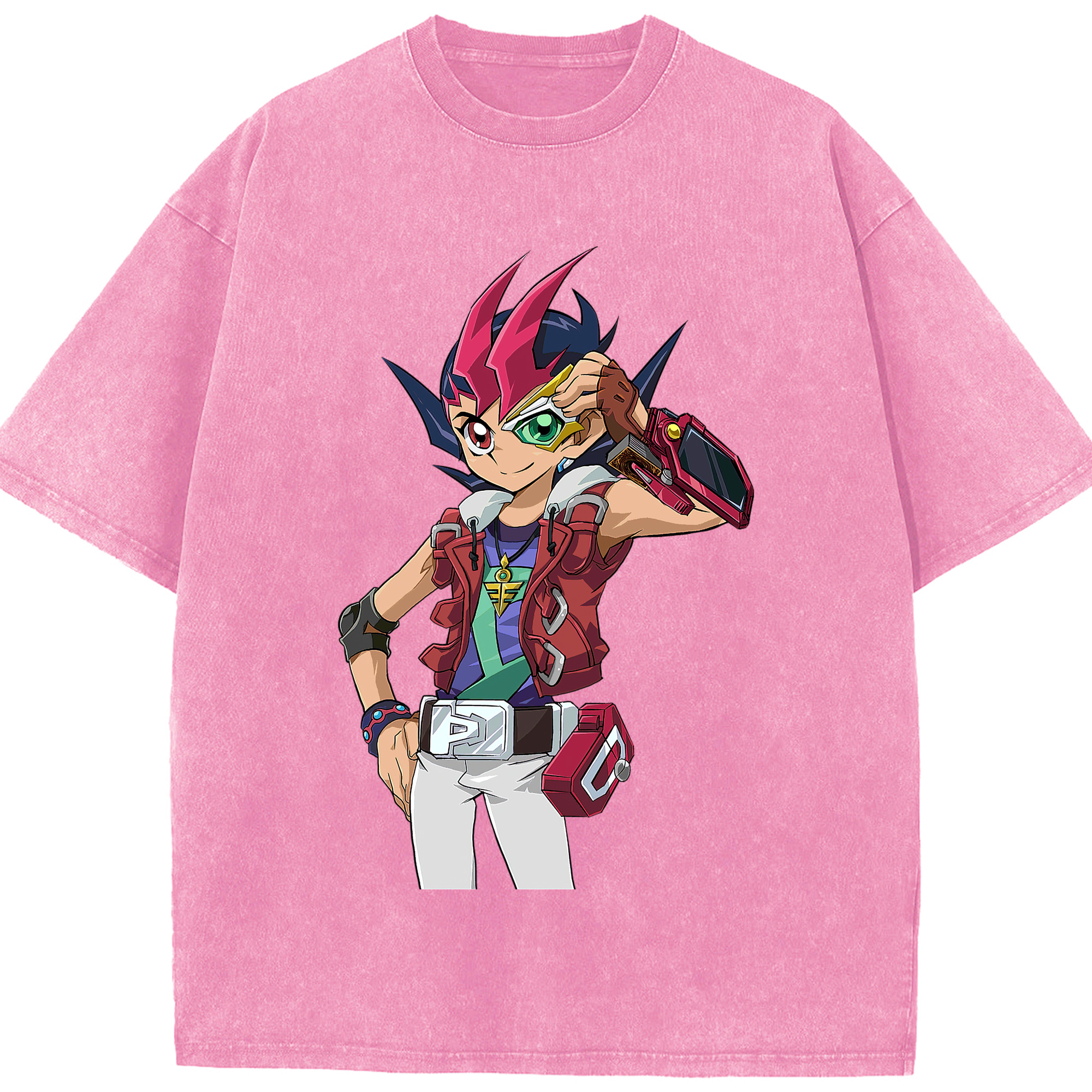 （画像用） 遊☆戯☆王 Yu-Gi-Oh! 綿100% ヴィンテージ風 半袖Tシャツ（フロントプリント）